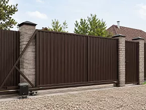 Откатные ворота для дачи 3000x2000 купить Москва
